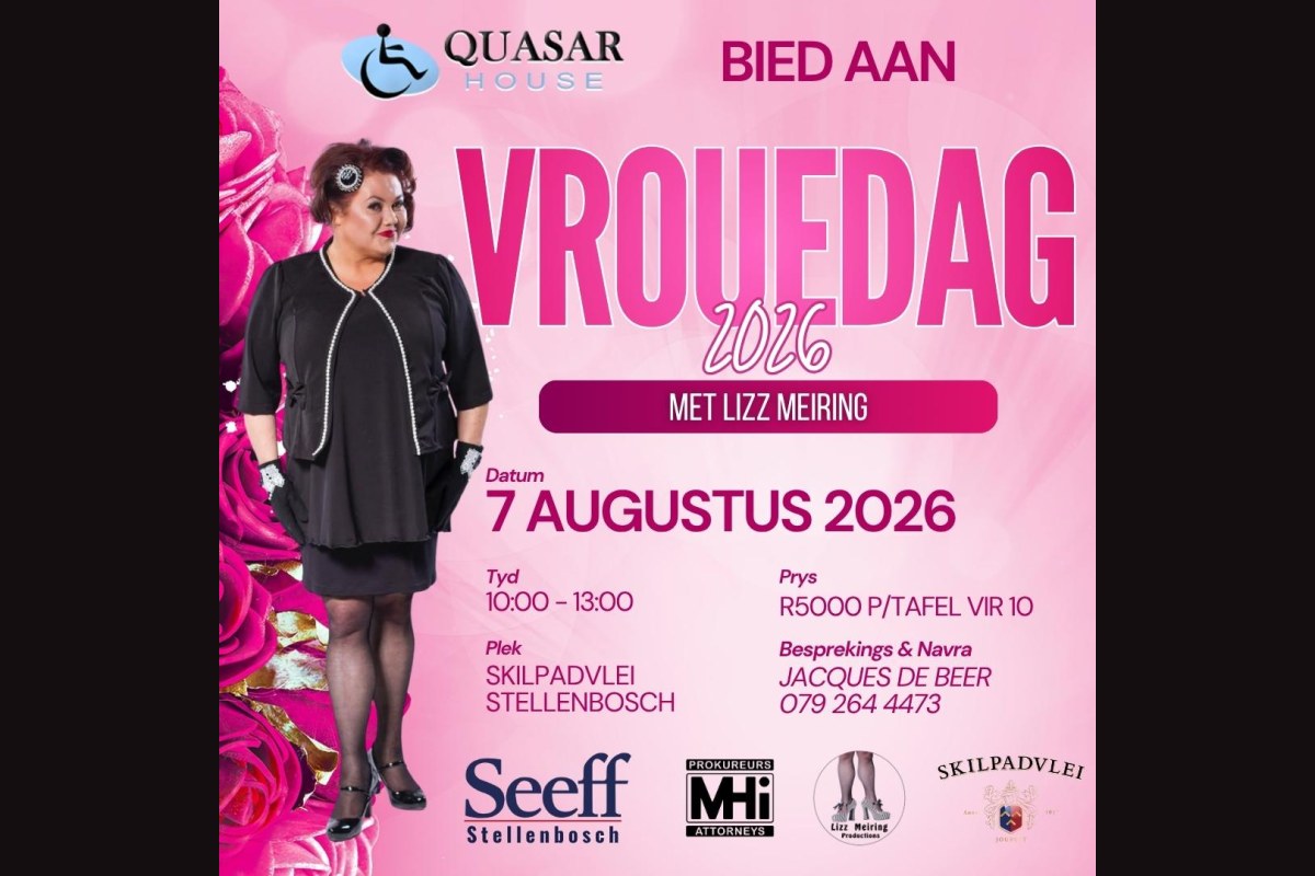 Vrouedag 2026 met Lizz Meiring - Stellenbosch